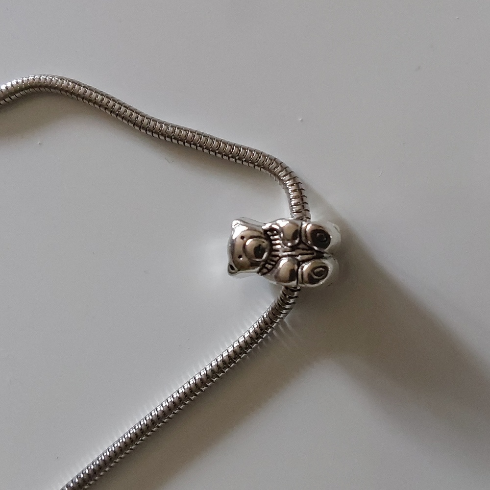 Teddy Bear Charm for European Style Bracelets Fits Pandora Systems